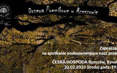 Spotkanie podsumowujące projekt „Drzewa Sędziwe w Rzeszowie”